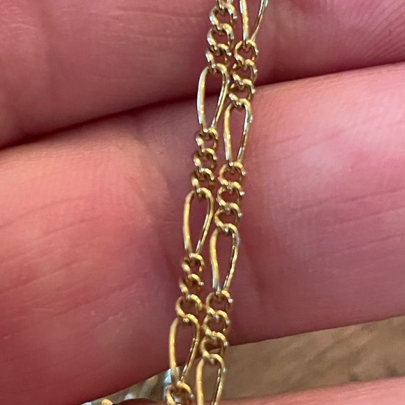 Nina Ricci Two Toned Bow Style Gold Plated & Stone Detailed Necklace - Picture 7 of 11